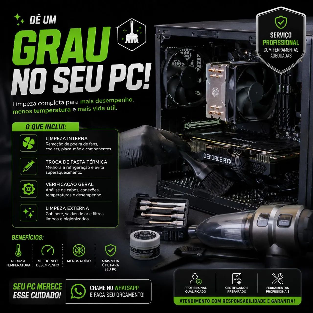 Limpeza e diagnóstico no seu PC