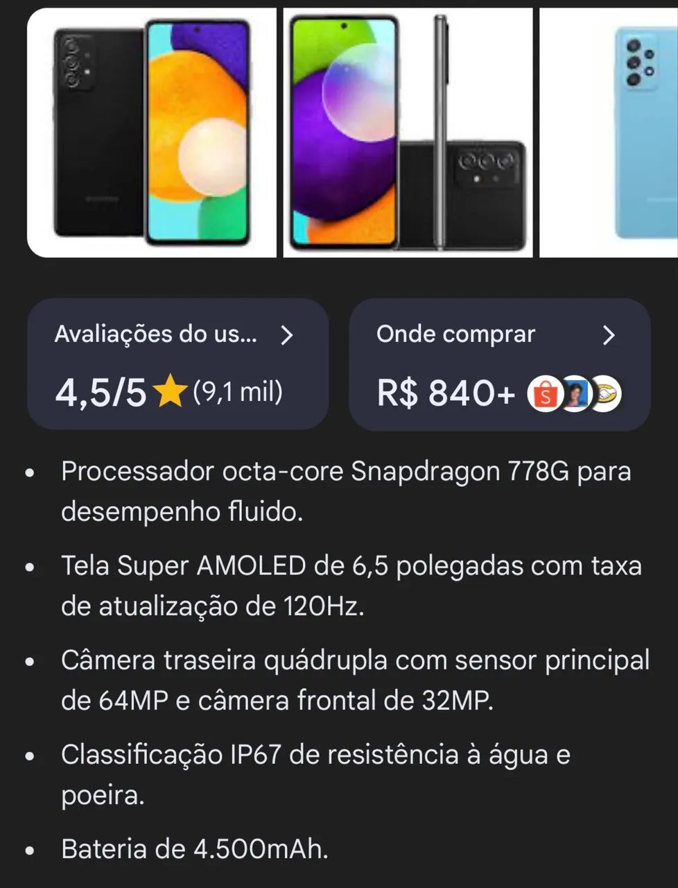 Samsung A52s  - Foto 4