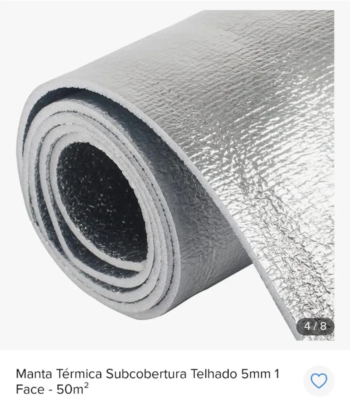 Manta térmica subcobertura 5 mm X 1,20 m X 50 m - Foto 2