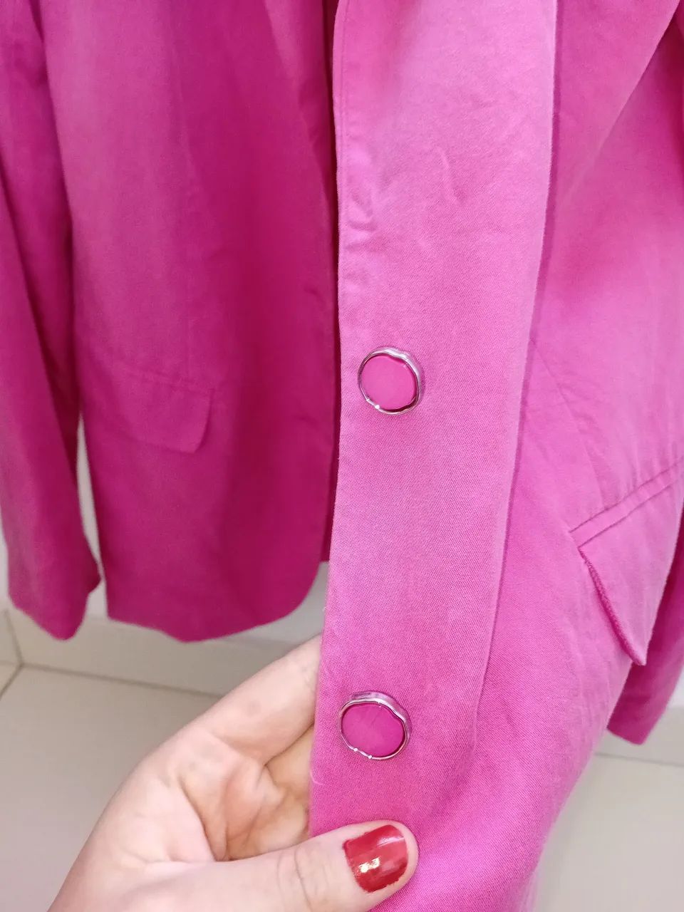 Blazer tamanho 42 Rosa ( algodão) - Foto 3