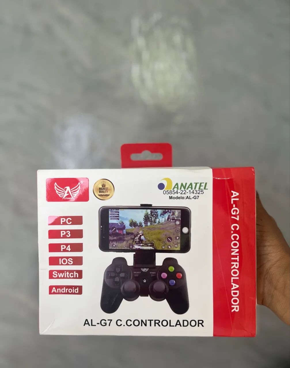 Controle sem fio Bluetooth PC,PS3,PS4 e TV 