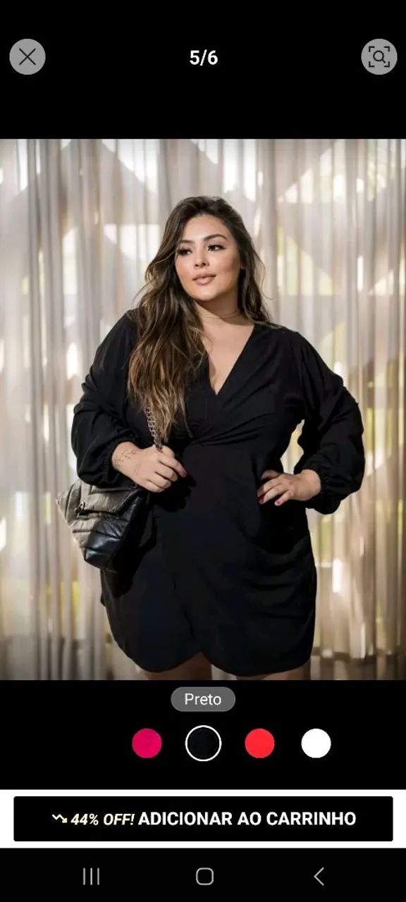 Vestido Preto tipo Envelope Shein Belle Ram 46