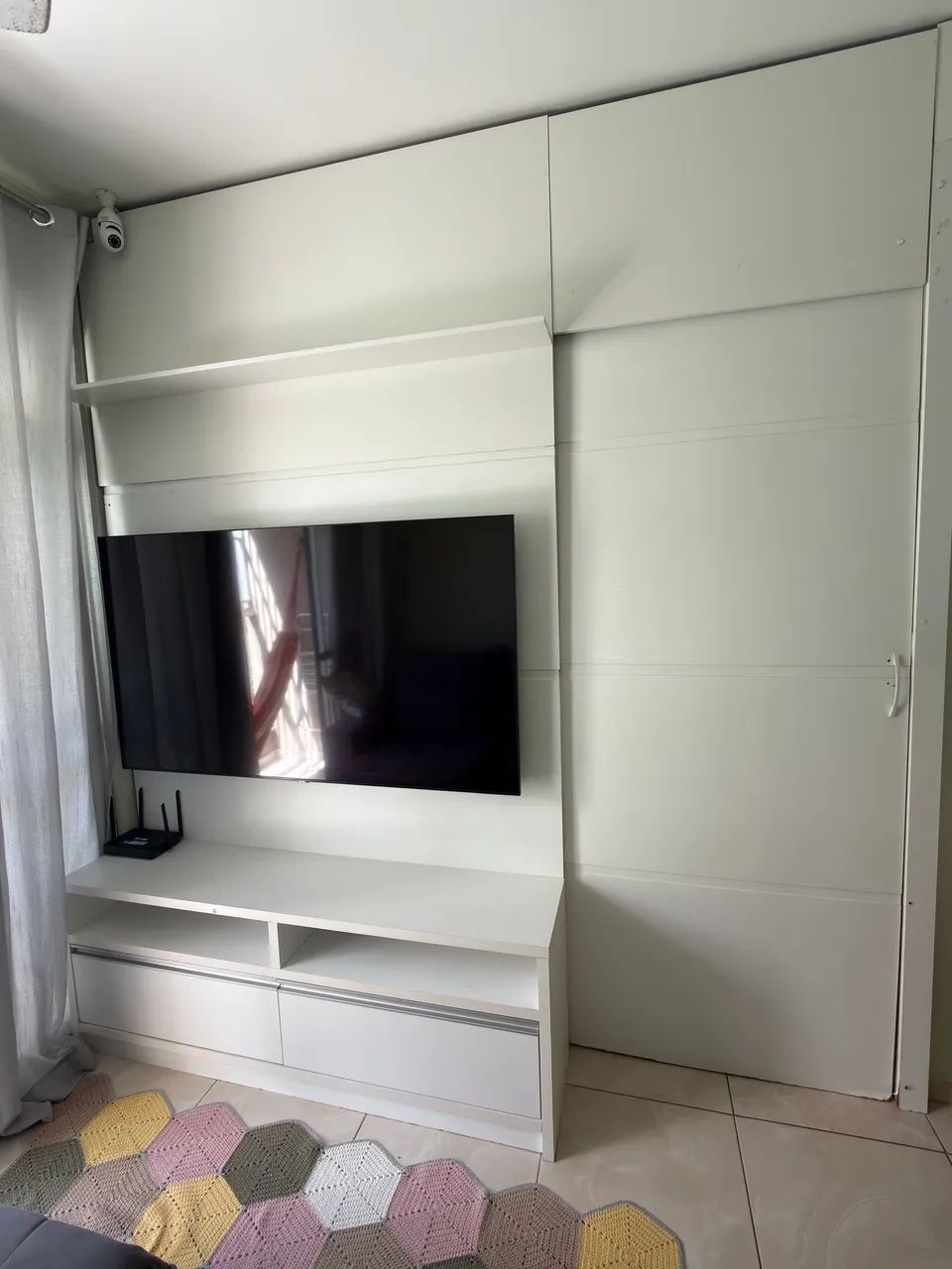 Rack+ Painel + porta de correr 