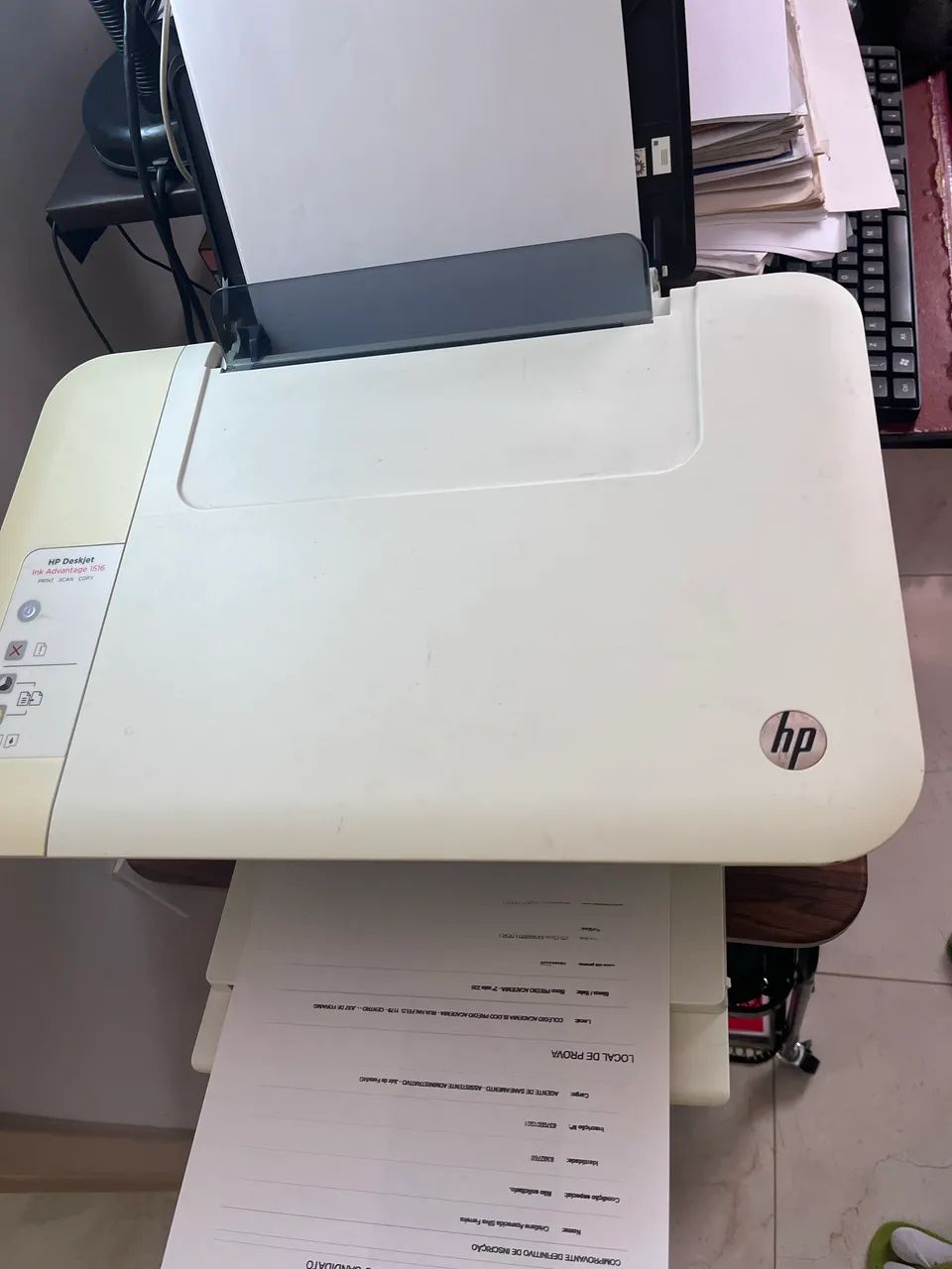 Impressora Hp Multifuncional Modelo1516 Branco - Foto 5