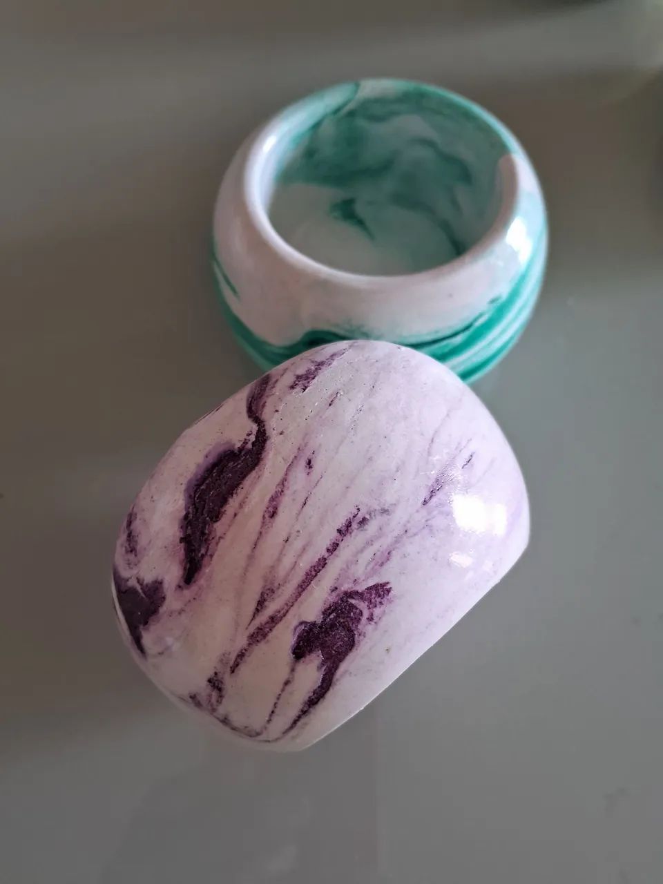 Vasinhos de gesso decorado - Foto 5