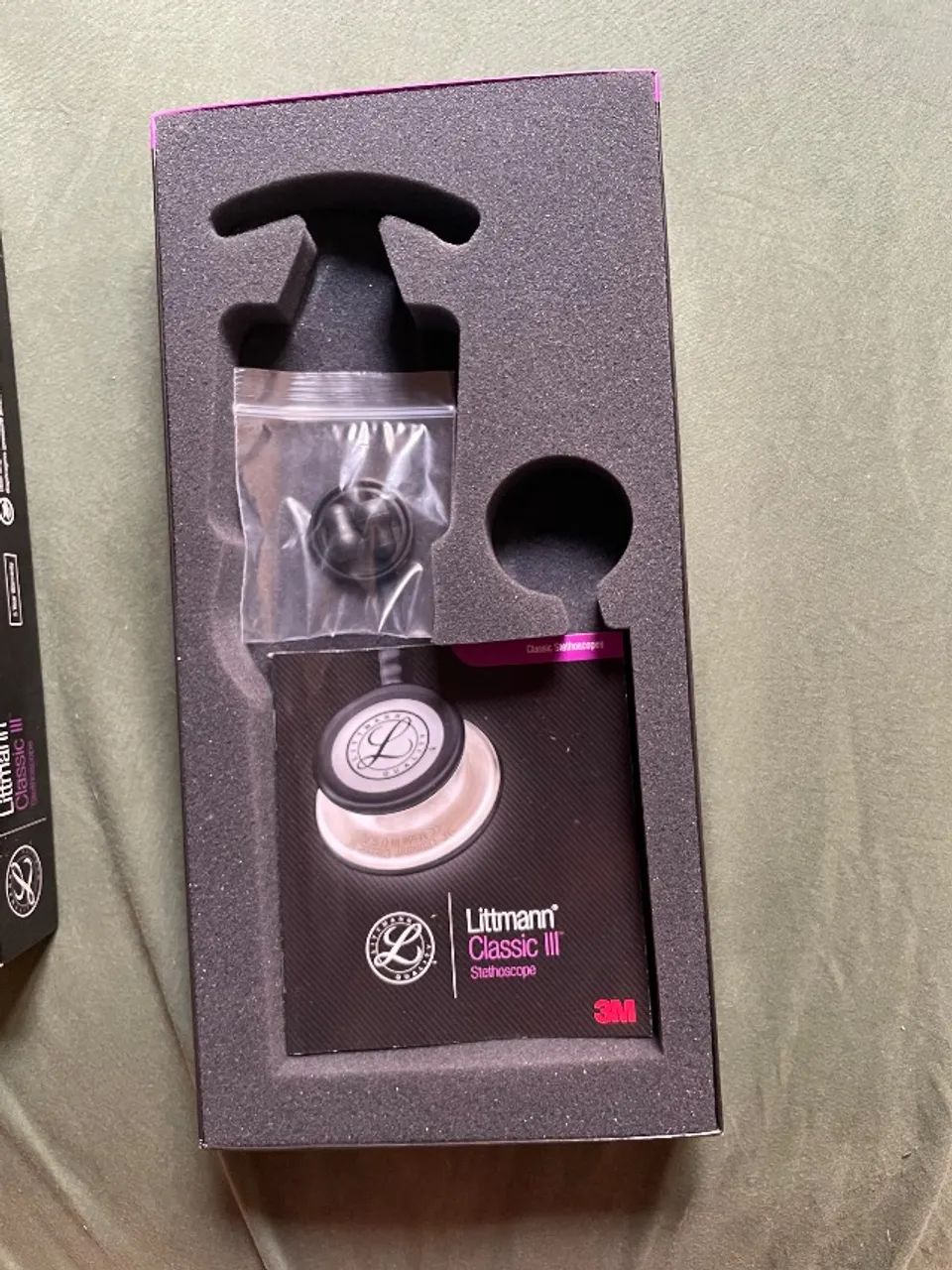 ESTETOSCÓPIO LITTMANN CLASSIC III PRETO E PRATA- Original 3M - Foto 3