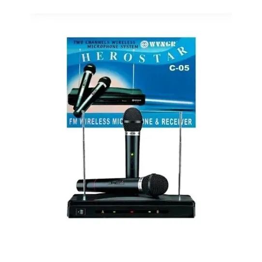 Microfone sem fio duplo profissional c05