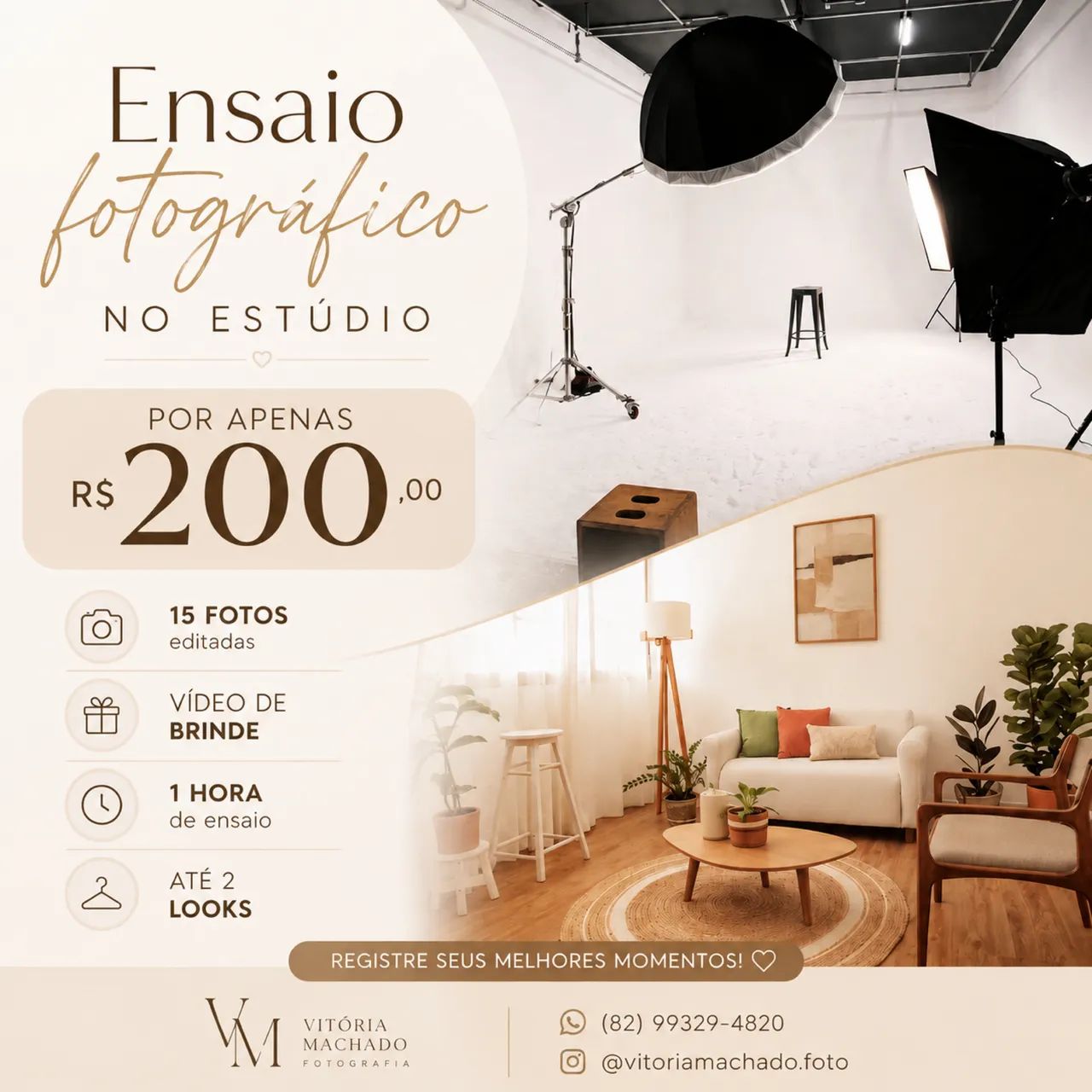 Ensaio fotográfico no estúdio | Maceió/AL