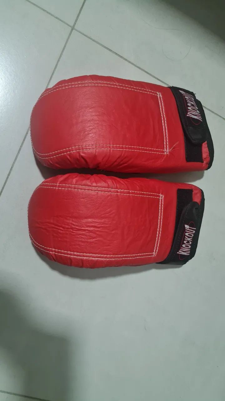 Luvas Knockout bate saco com velcro - Foto 5