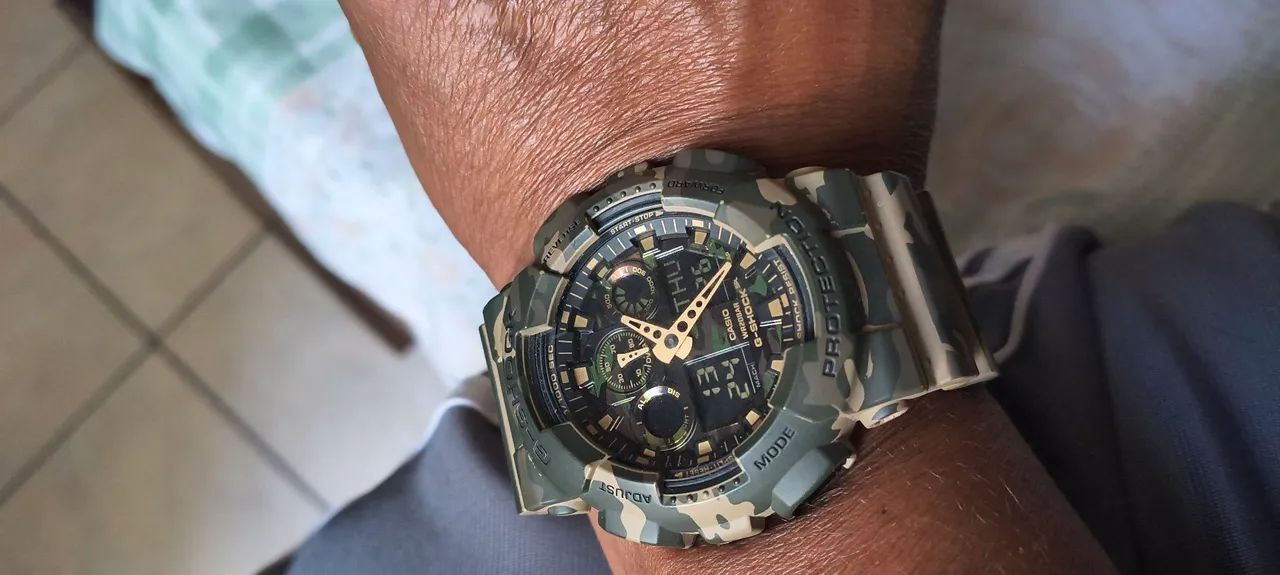 Relógio Casio gshock camuflado ga -100cm - Foto 4