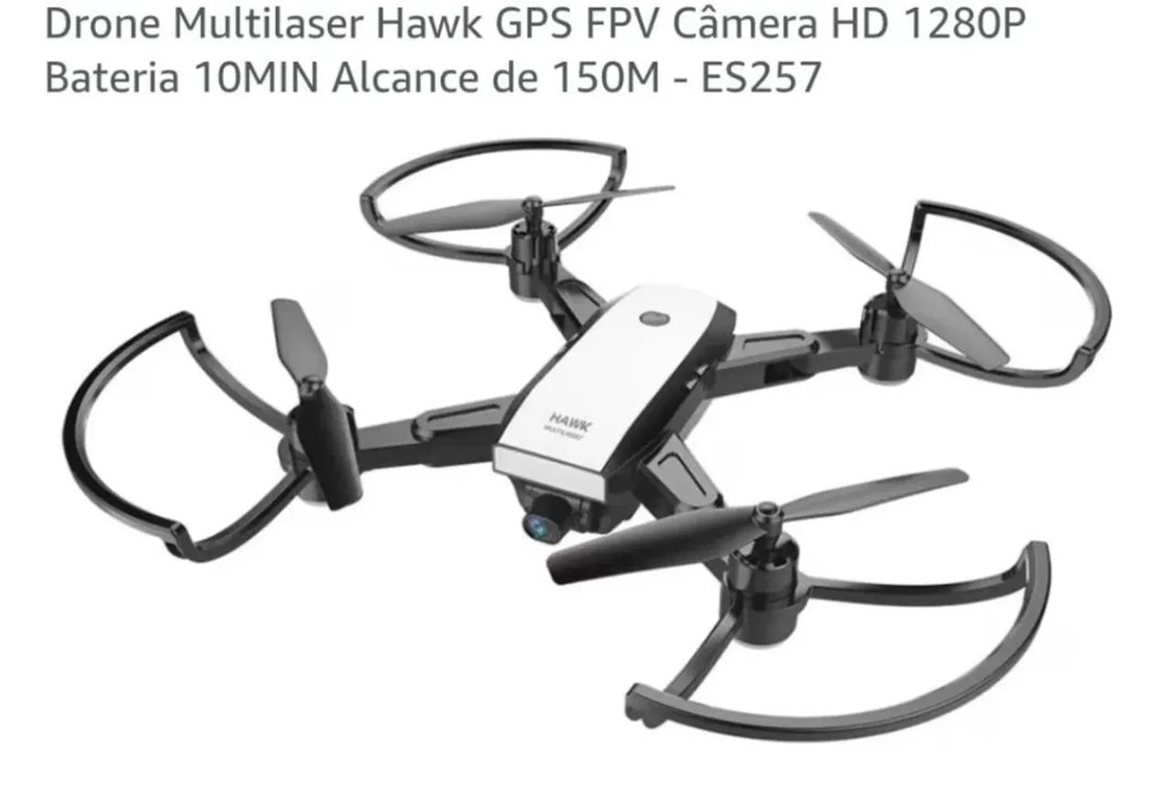 Drone Multilaser Hawk GPS - Novo e lacrado. 