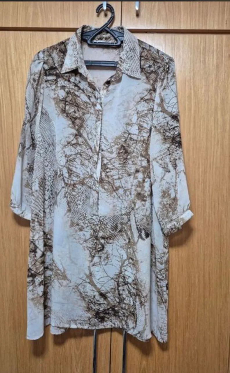 Lote com 5 roupas femininas novas e usada uma vez - Foto 4