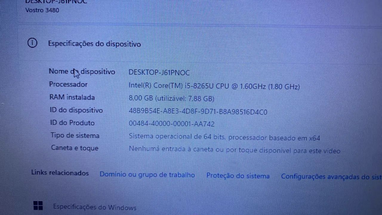Notebook Dell i5 8ª Geração  - Foto 4