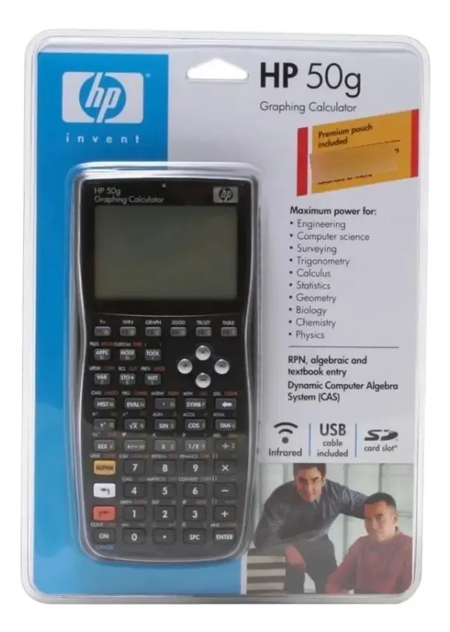 Calculadora Gráfica Hp 50g Cor Preto