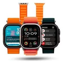 Smartwatch LAXASFIT 10 Ultra Plus Tela 2.2 AMOLED Geral - Foto 3