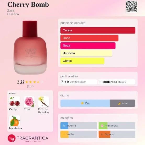 Perfume Zara Cherry Bomb Capsule Collection original - Foto 5