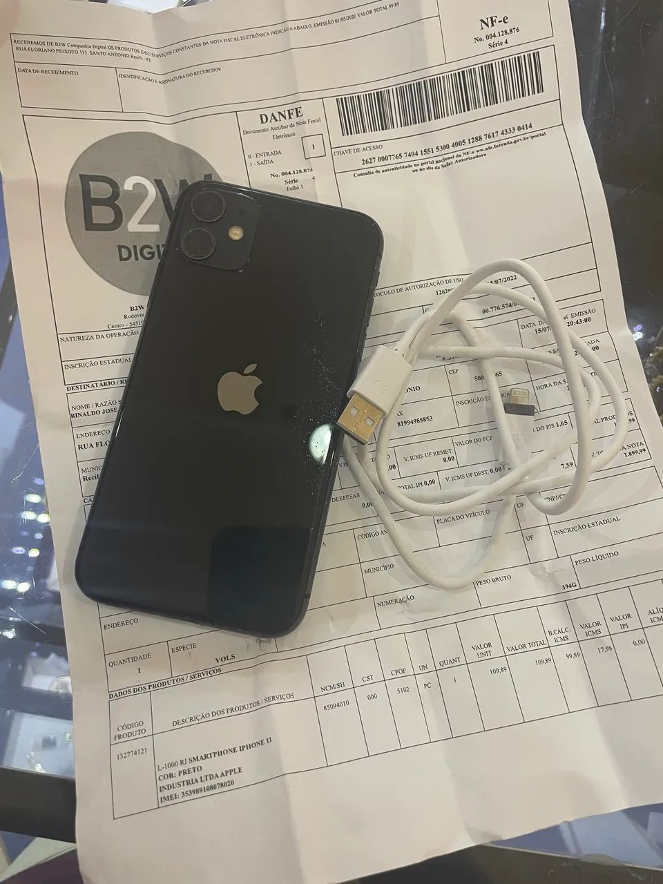 Iphone 11 preto 128G bem novinho sem detalhes  - Foto 4