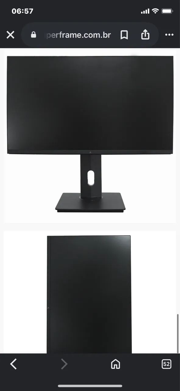 Monitor 280hz 24,5 polegadas, superframe excelente estado - Foto 2