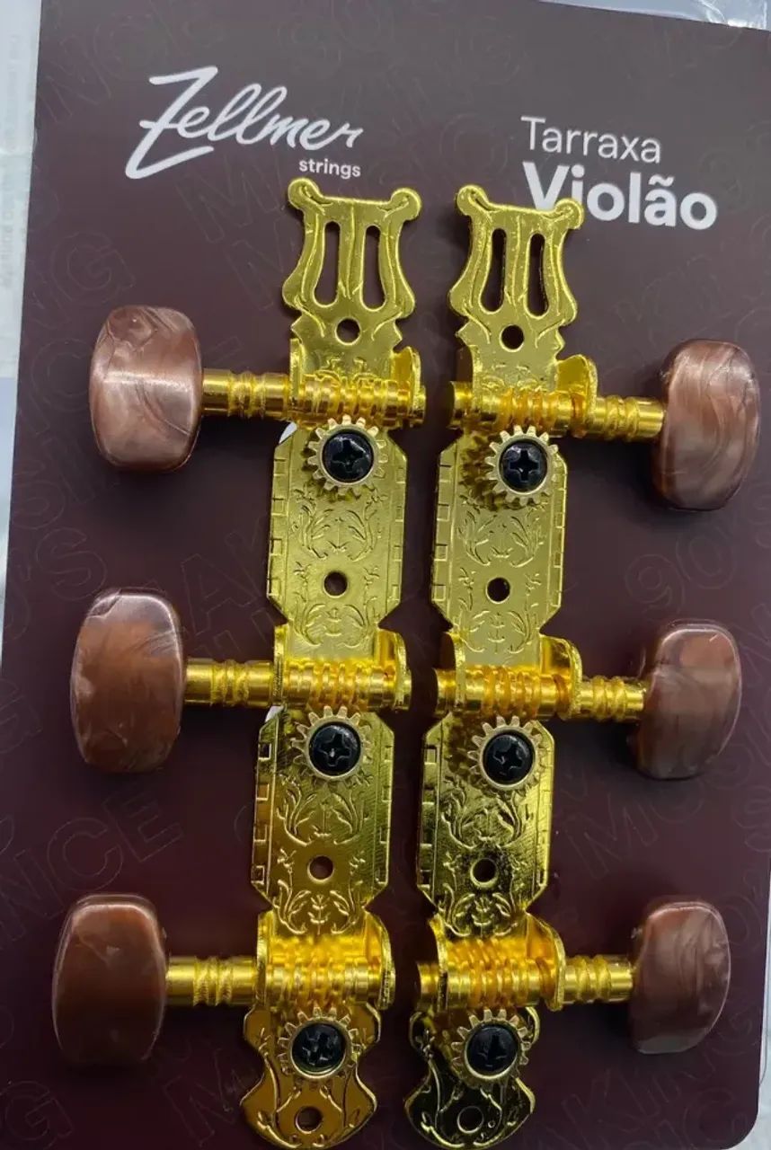 Tarraxa Myth / Zellmer - Violão 6 Cordas Pino Grosso Dourada