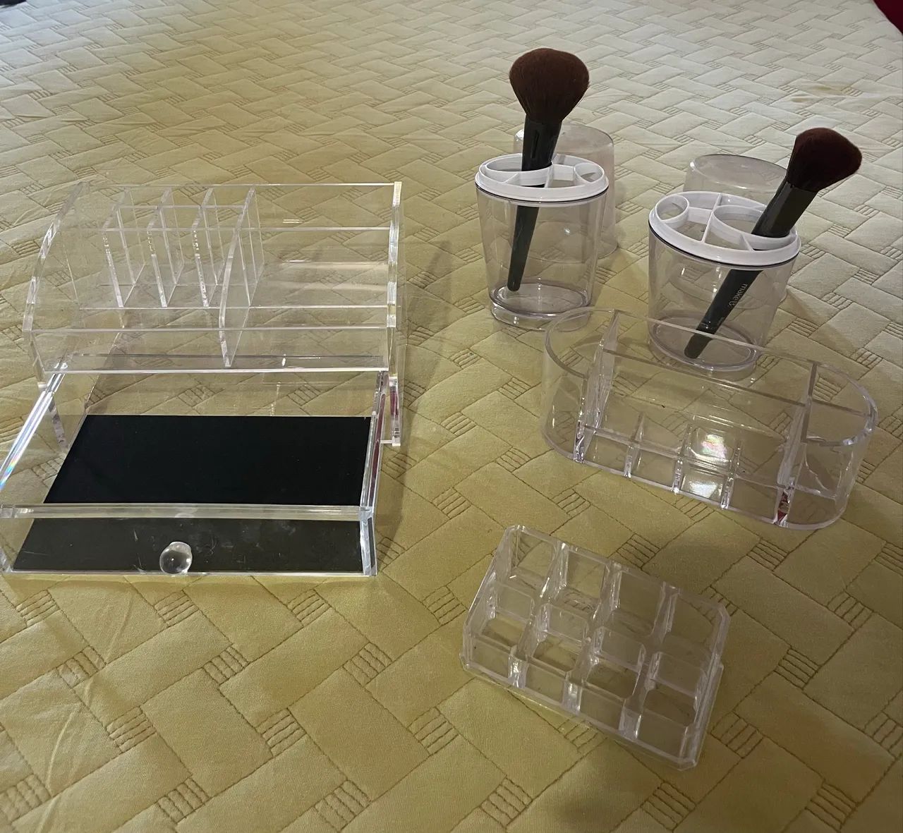 Kit organizador de maquiagem de acrílico  - Foto 6