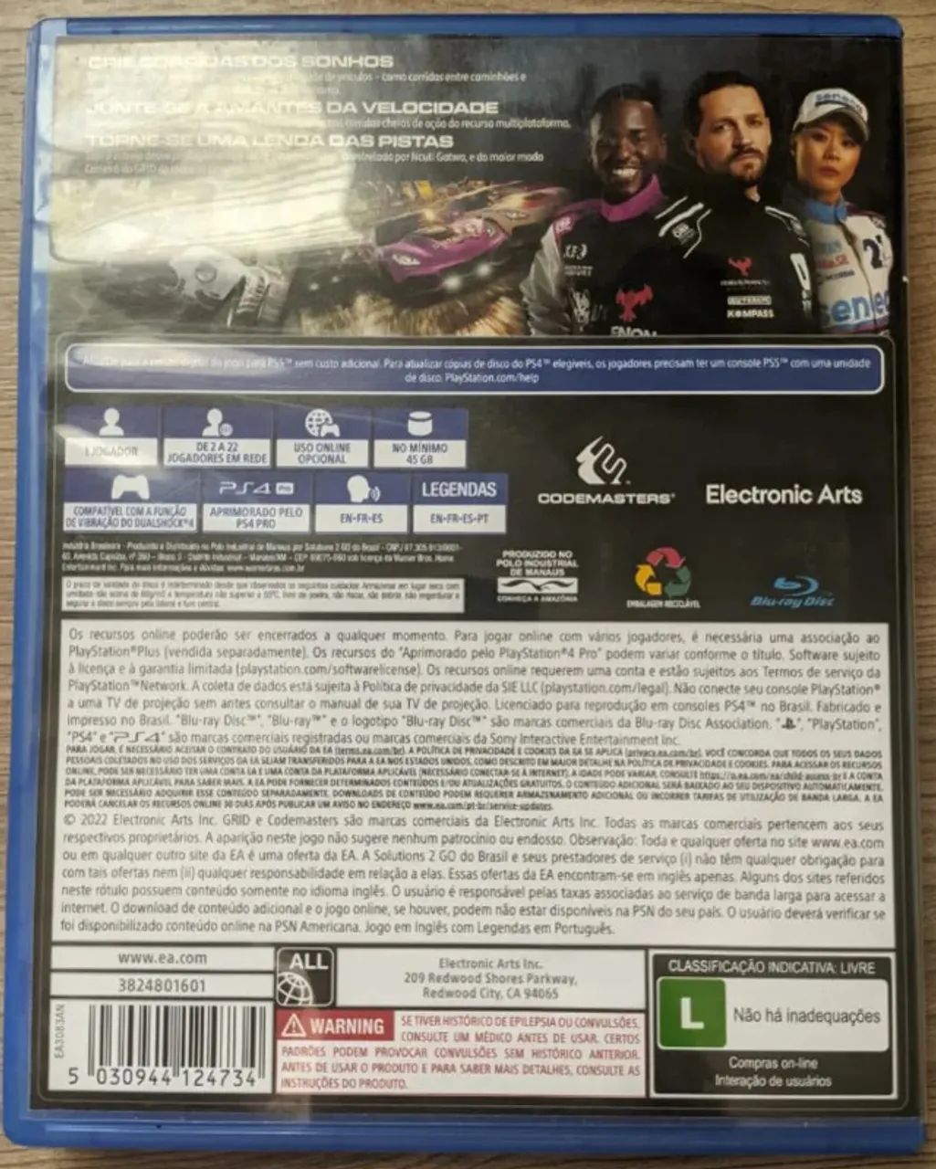 GRID LEGENDS PS4 com atualização para PS5 - Foto 2