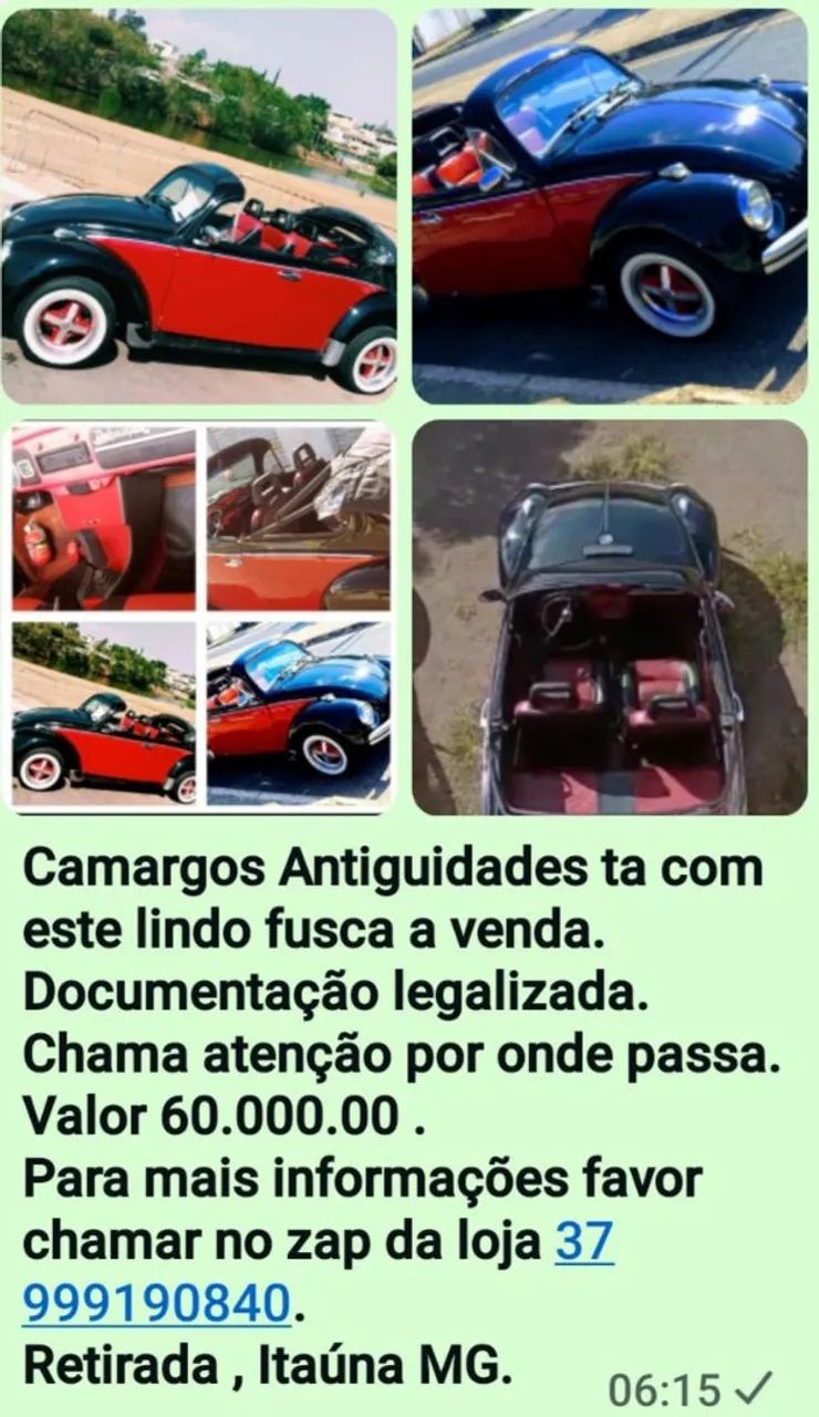 Volkswagen Fusca Fusca (gasolina) 1975