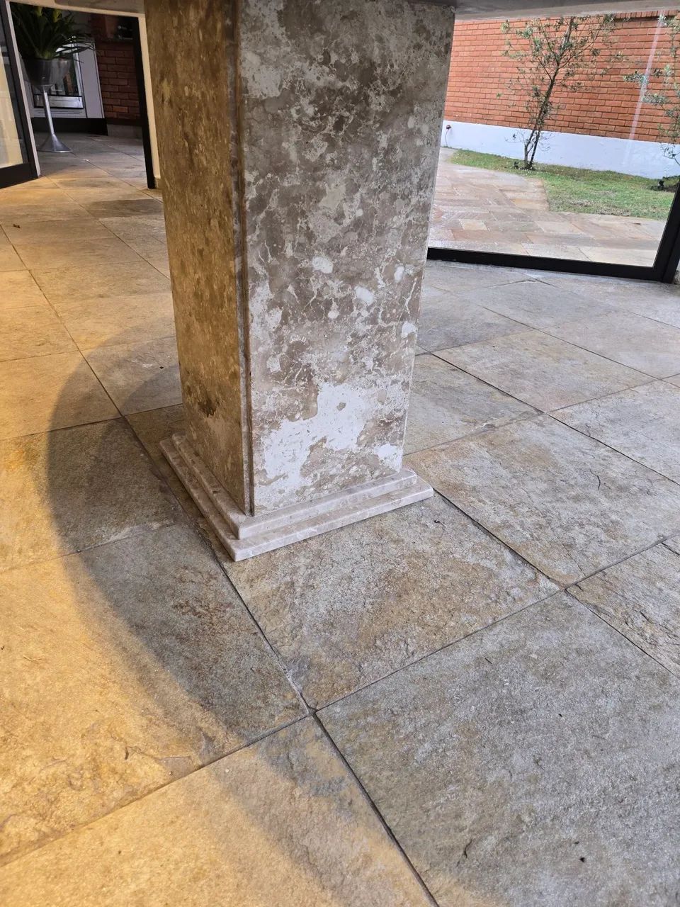 MESA OVAL MARMORE TRAVERTINO - Foto 4