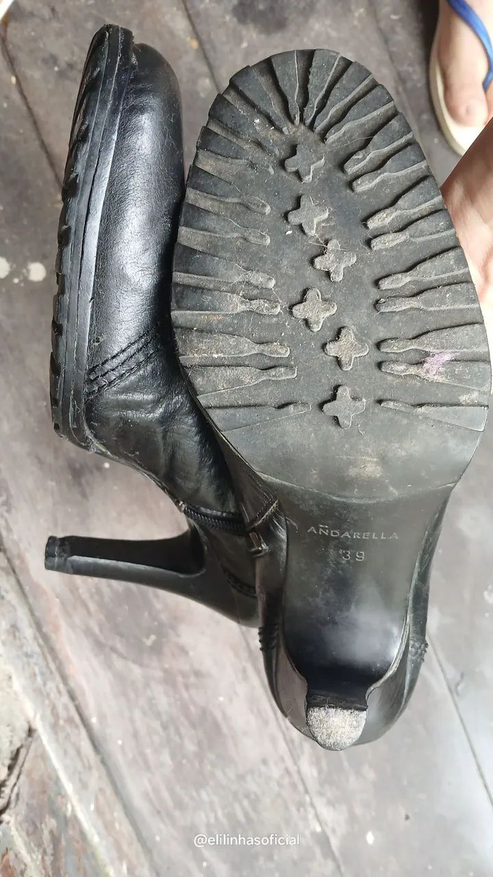 Bota de couro legitimo Andarella - Foto 5