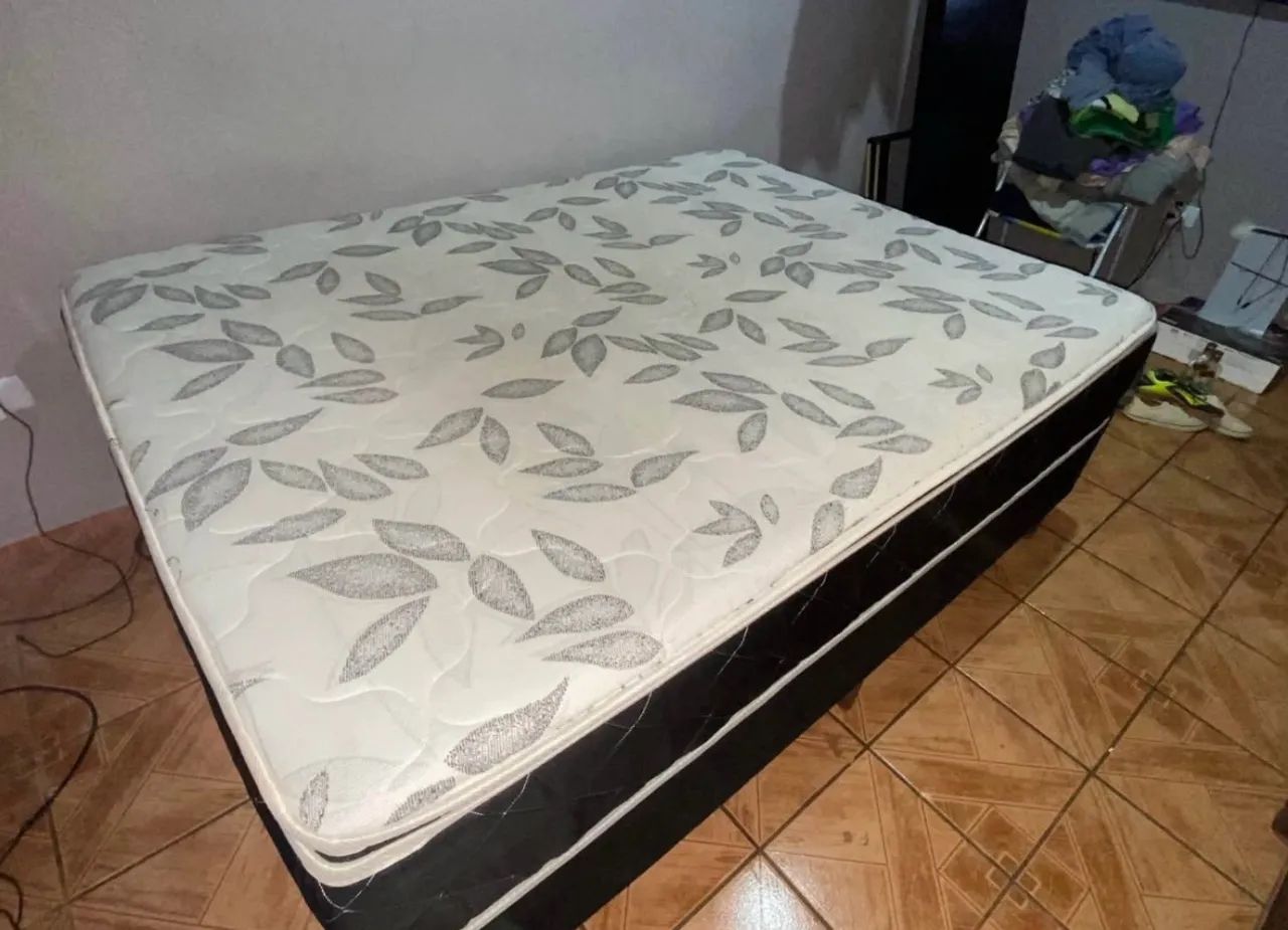 Cama box casal molas ensacadas Comprimento
