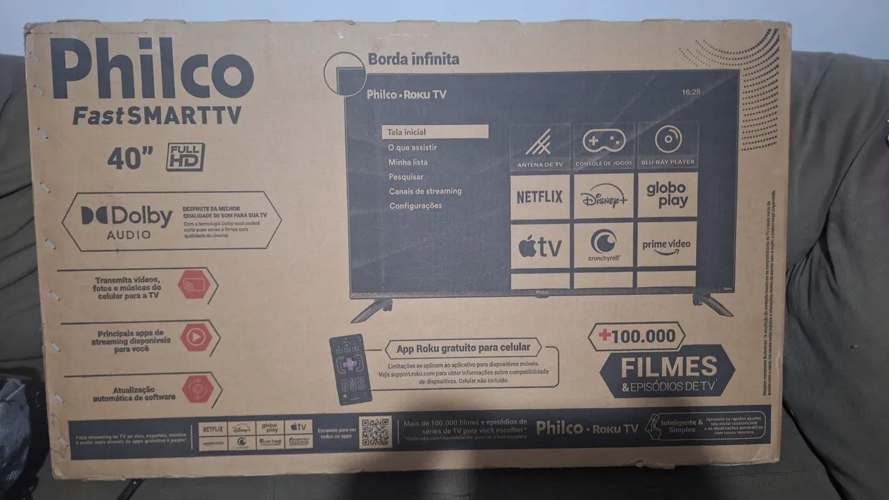 Vendo uma tv nova  40 polegadas philco. Com nota fiscal  - Foto 2