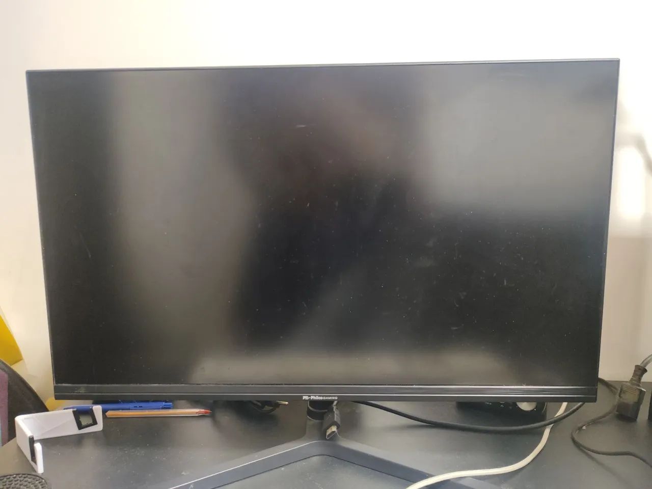 Monitor gamer 24 polegadas 1 ms 165 hz Philco, com defeito, tela preta