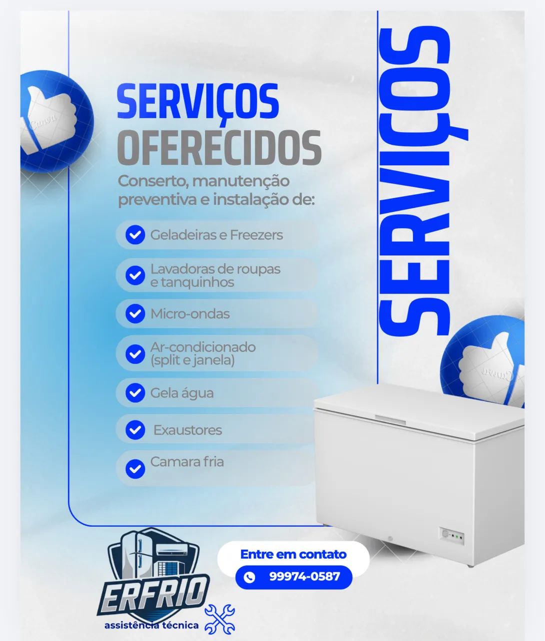 Conserto Geladeira e ar-condicionado 