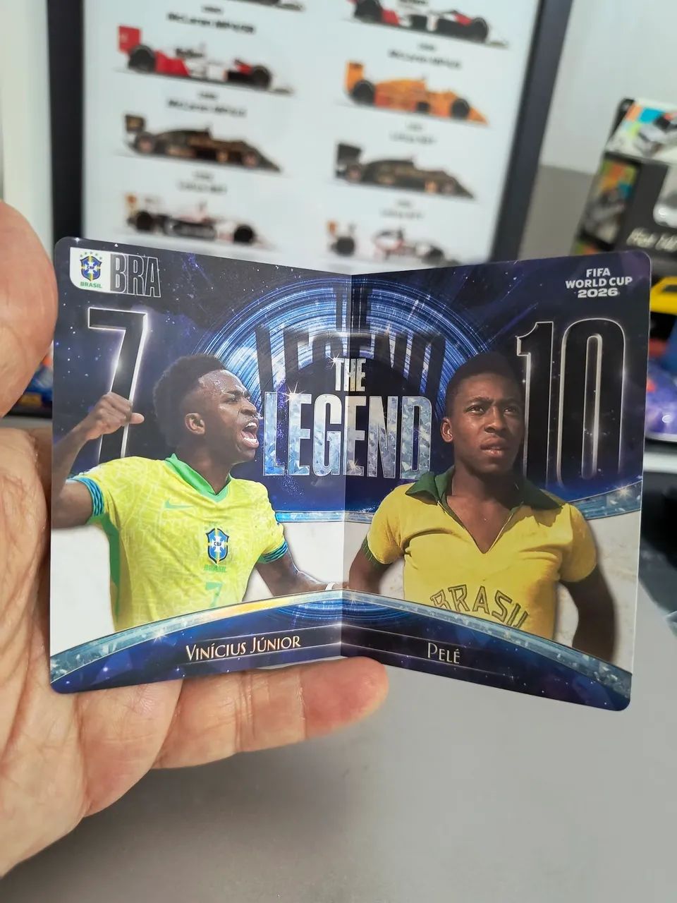 Cards LEGEND KAYOU PANINI PELÉ & VINÍCIUS JR - Foto 2