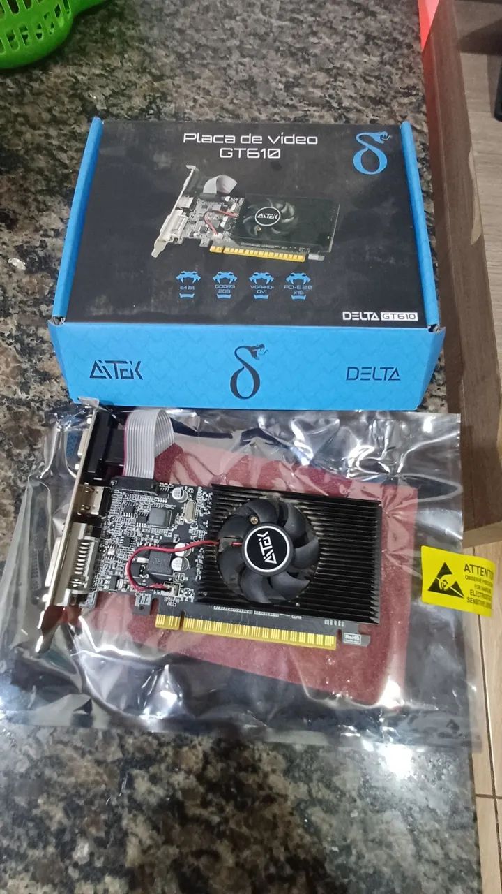 Placa de Vídeo GT 610 2GB DDR3 