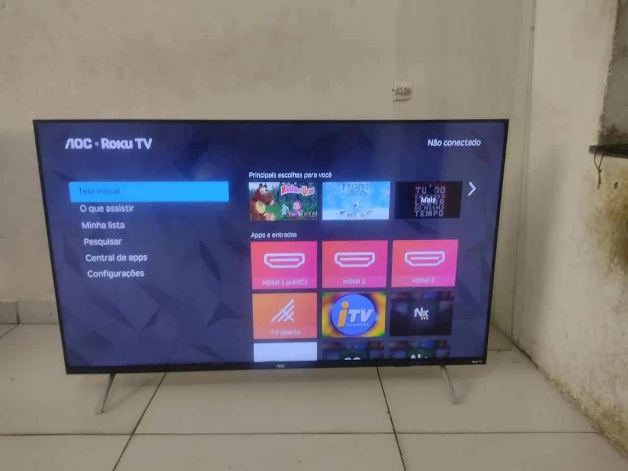 Smart TV AOC 50 polegadas borda infinita - Foto 3