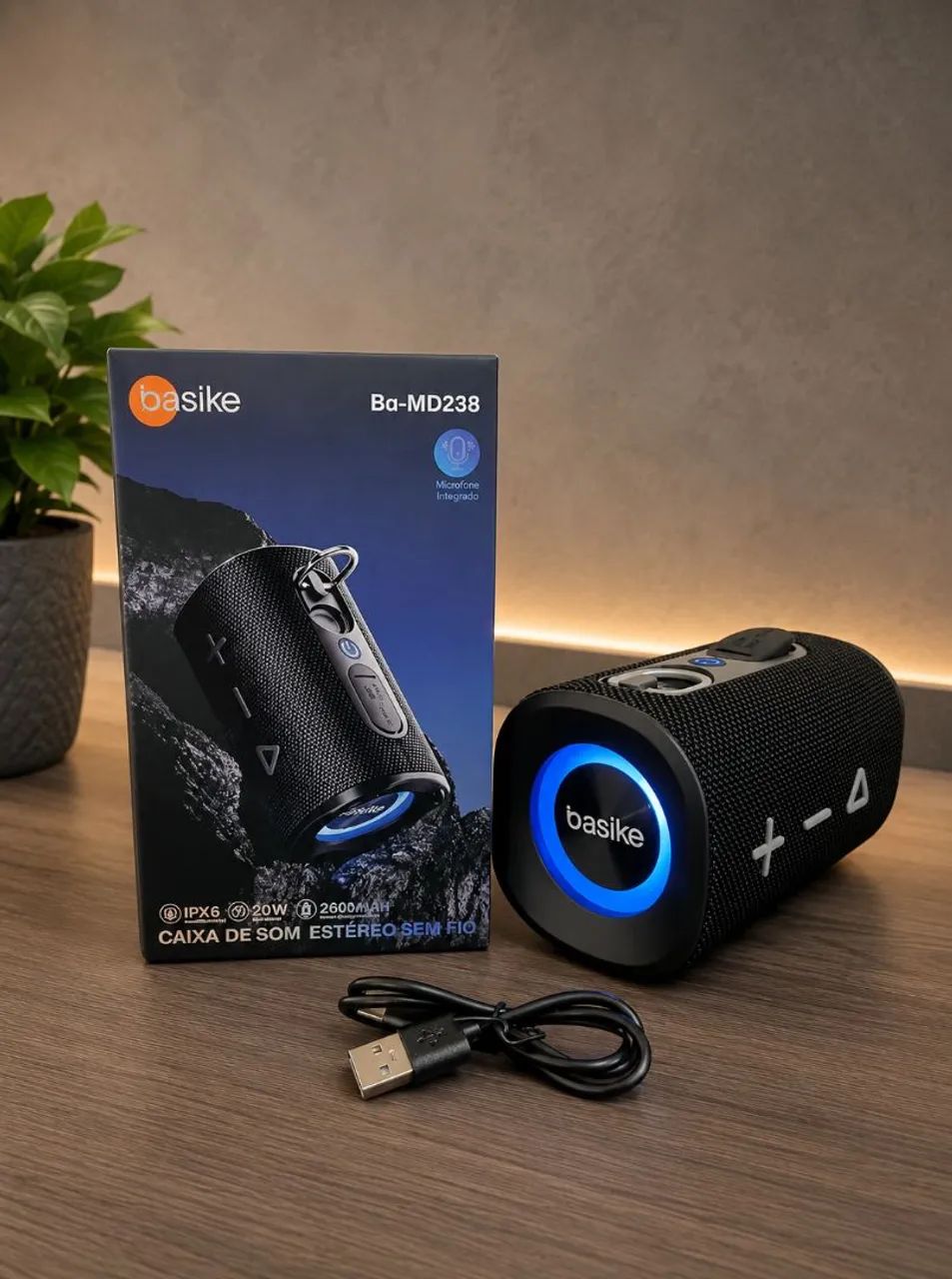 Caixa de Som Bluetooth Basike BA-MD238