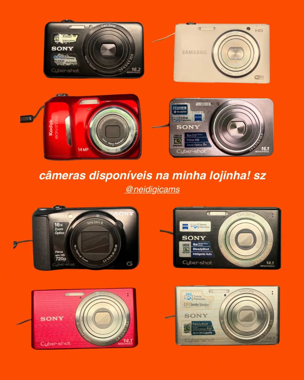 compre aqui sua câmera cybershot digital :)