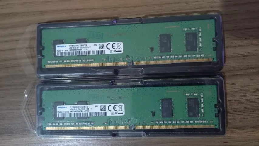 Memoria DDR4 8GB 2x4GB 2666 SAMSUNG modelo: 1rx16 pc4-2666v-uc0-11
