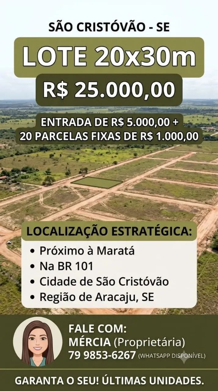 Lotes com parcelas ótimas 