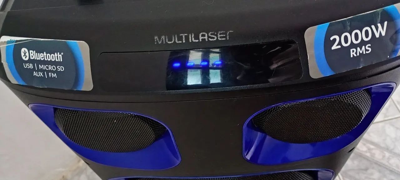 Caixa Multilaser sp343 2000w otima tem conversa - Foto 4