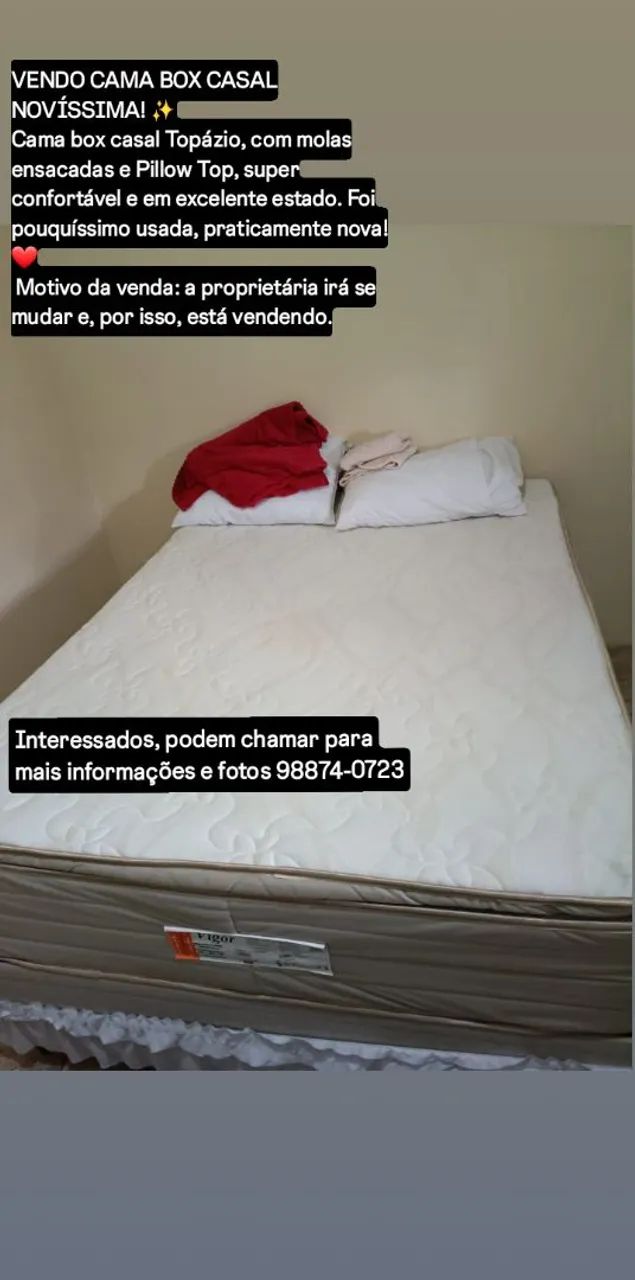 CAMA BOX CASAL - MOLAS ENSACADAS