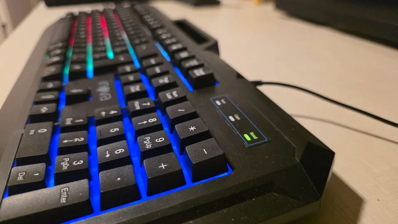 Teclado inova USB LED para jogos - Foto 3