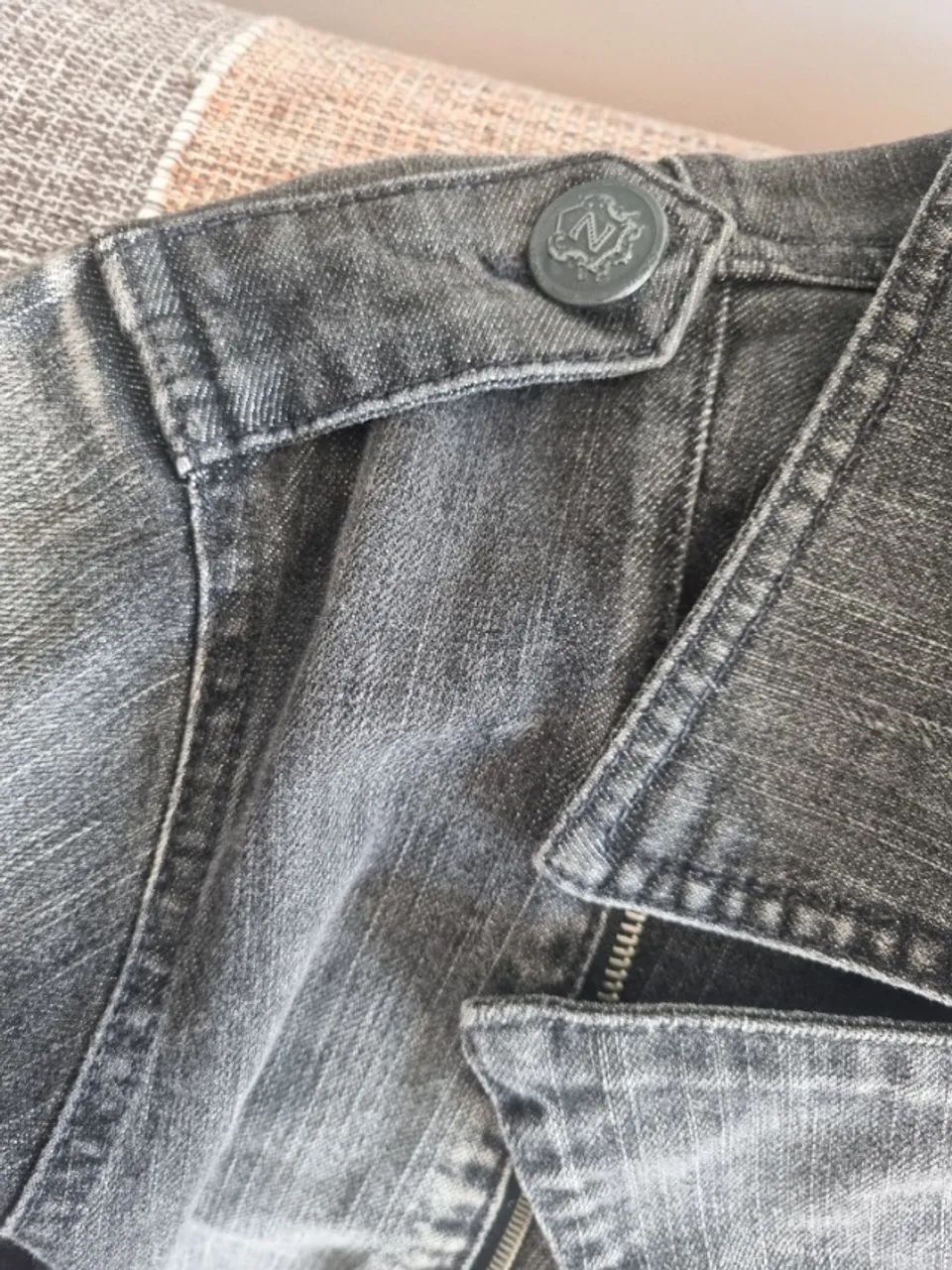 Jaqueta Jeans Preta - Foto 4