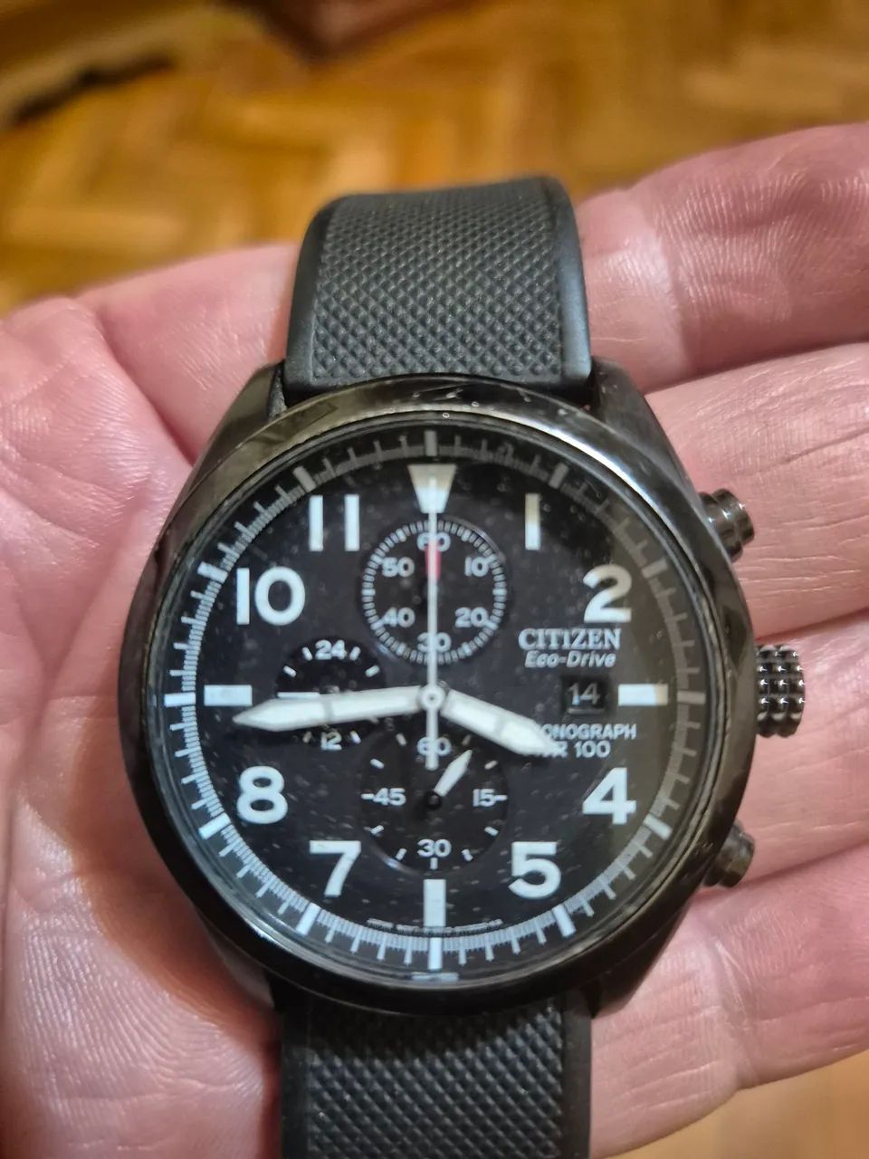 Relógio Citizen Eco-Drive Chronograph CA0255-01E (Funcionando 100%) - Foto 4