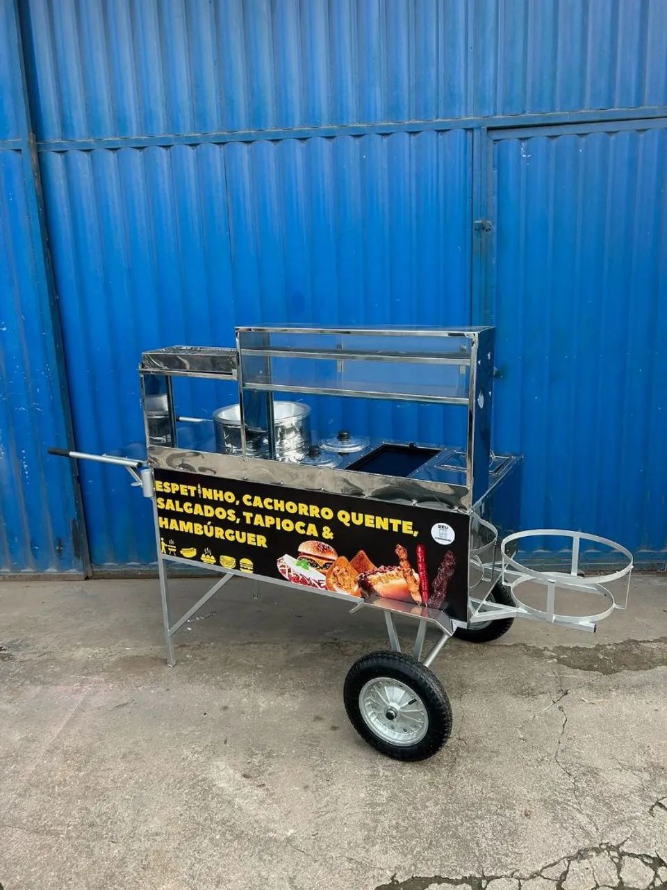 Carrinhos de lanches inox diversos modelos para vários segmentos em até 10x sem juros  - Foto 4