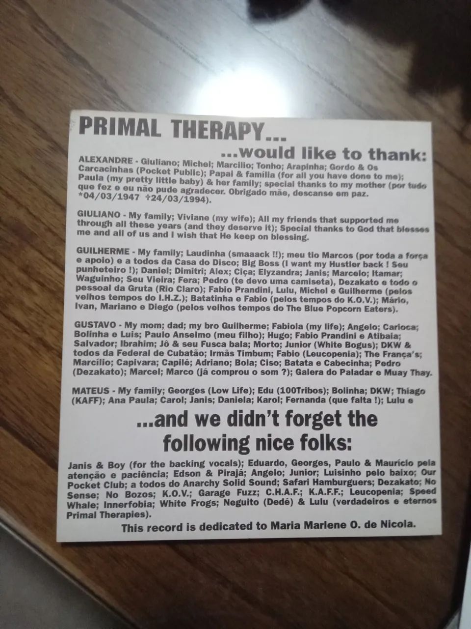 Disco de vinil compacto raro Punk Primal therapy Owners Choice 5 músicas - Foto 5