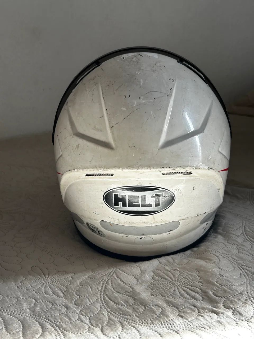 Capacete HELT POLAR  58 Branco viseira camaleão  - Foto 2