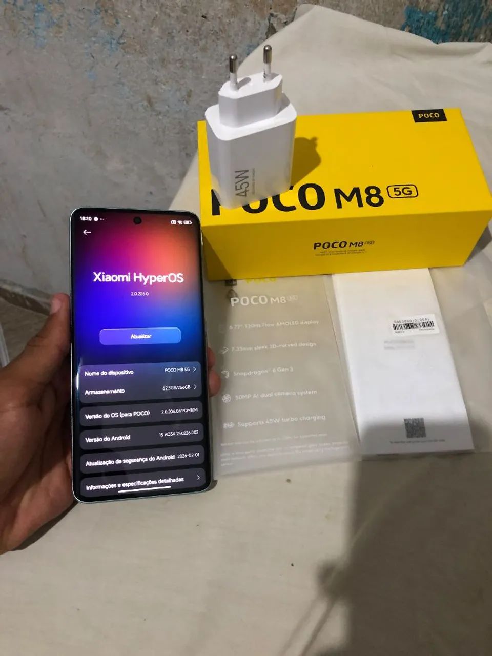 POCO M8 5G - 256GB, SEMINOVO. OPORTUNIDADE! - Foto 5