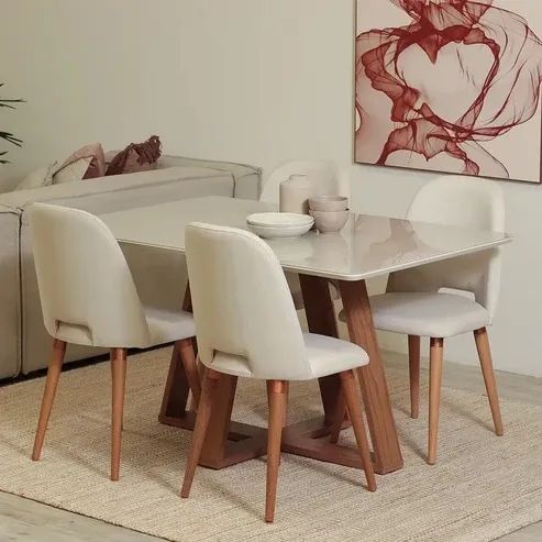 Mesa de jantar 4 lugares Avena - Foto 3