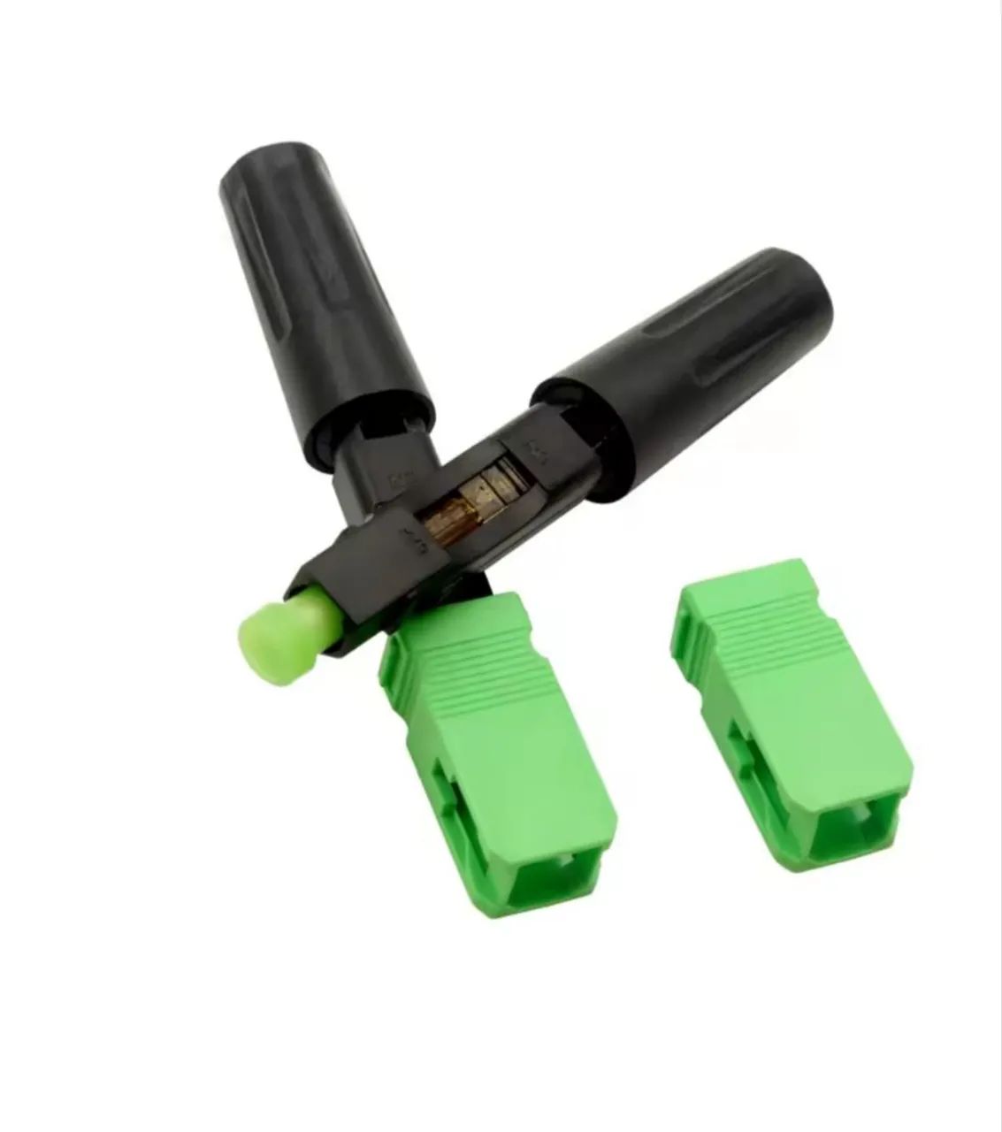 Conector Fibra Óptica FTTH FC APC monomodo
